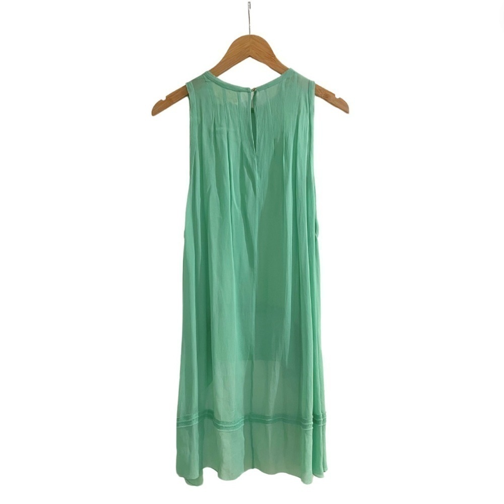 Nicole Miller Artielier High Low Sea foam Top - Picture 2 of 5